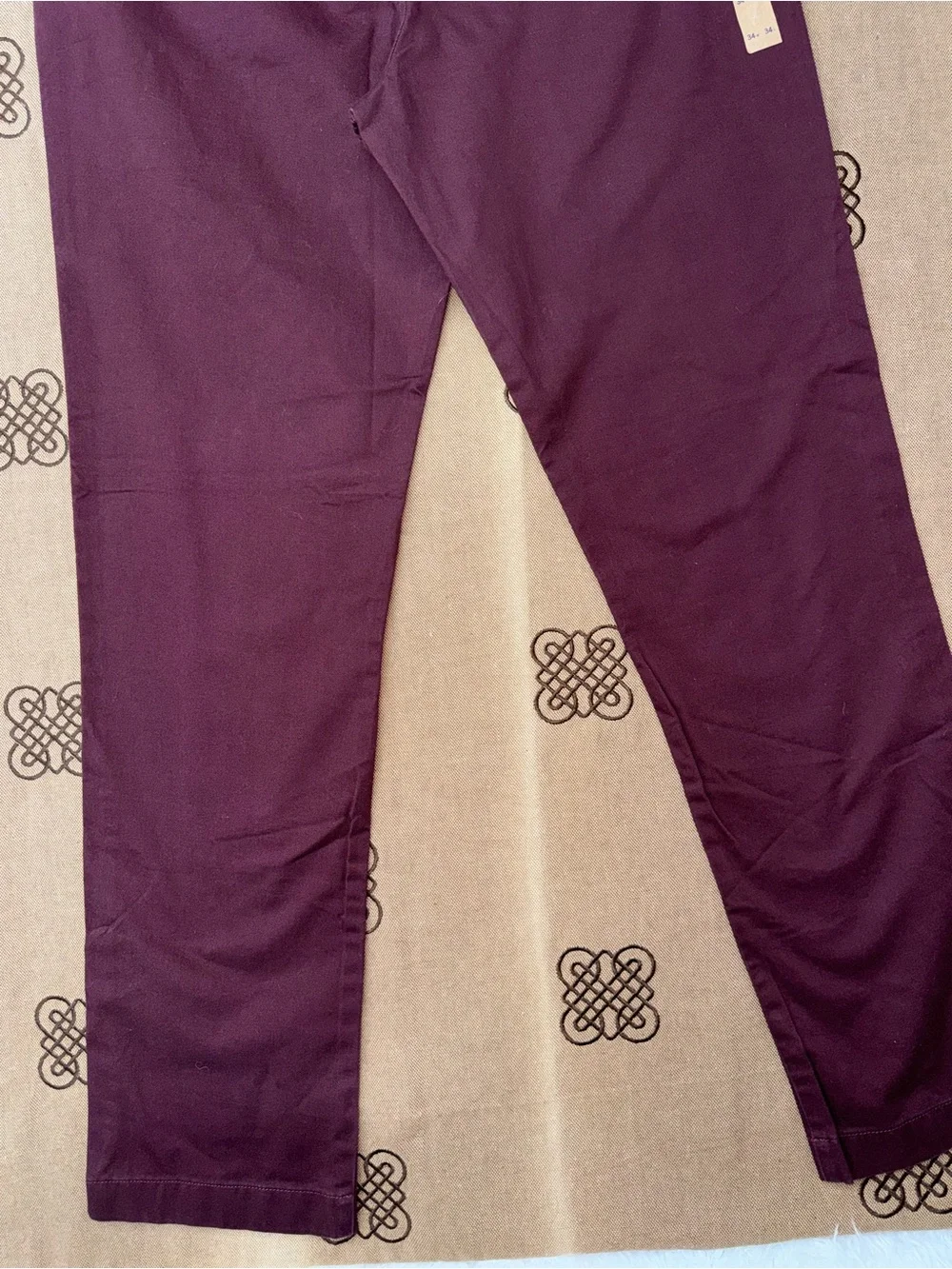 J.Crew NWT! Men'S The Sutton Slim Fit Pants In Burgundy Size 34